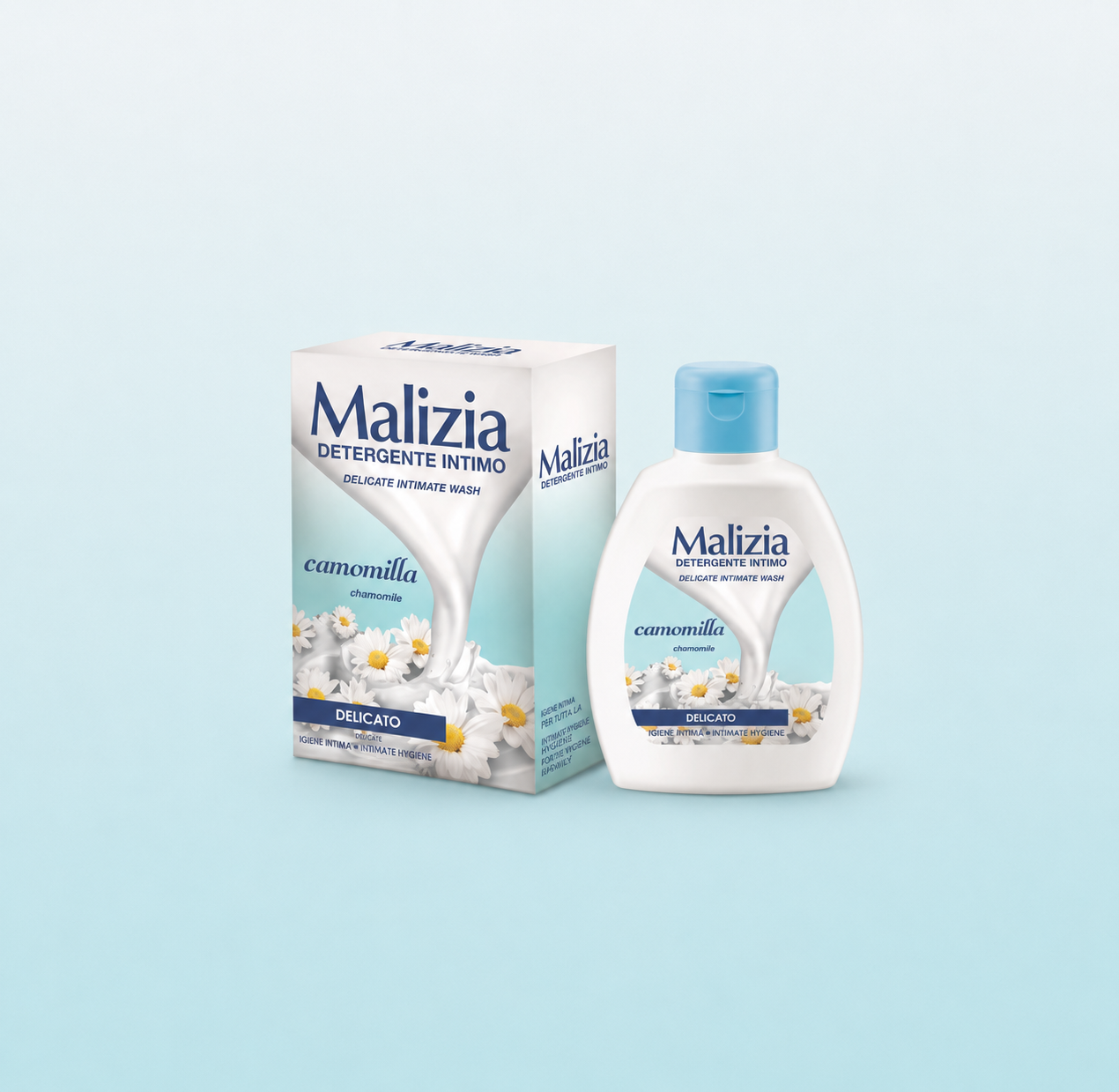 DUNG DỊCH VỆ SINH PHỤ NỮ CAO CẤP MALIZIA CÚC LA MÃ MALIZIA DETERGENTE INTIMO CAMOMILLA 200ML